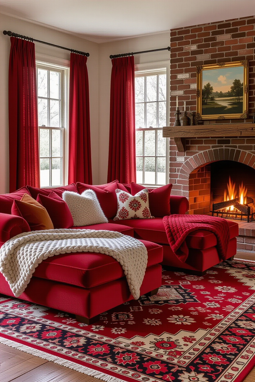 living room decor cozy, cozy living rooms, light and cosy living room, cozy living room with red roses, cosy classic living room