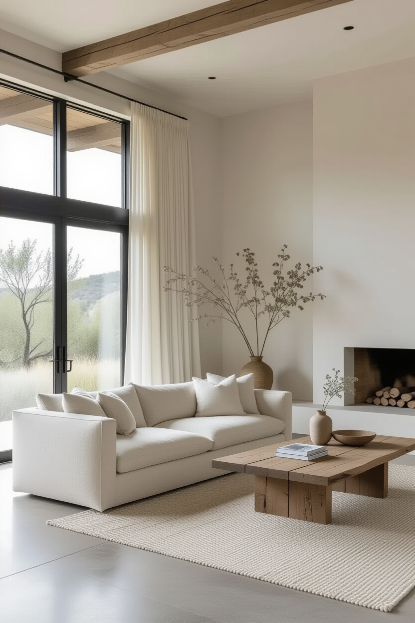 modern farmhouse living room, organic living room, transitional living rooms, organic modern small living room, vintage organic living room