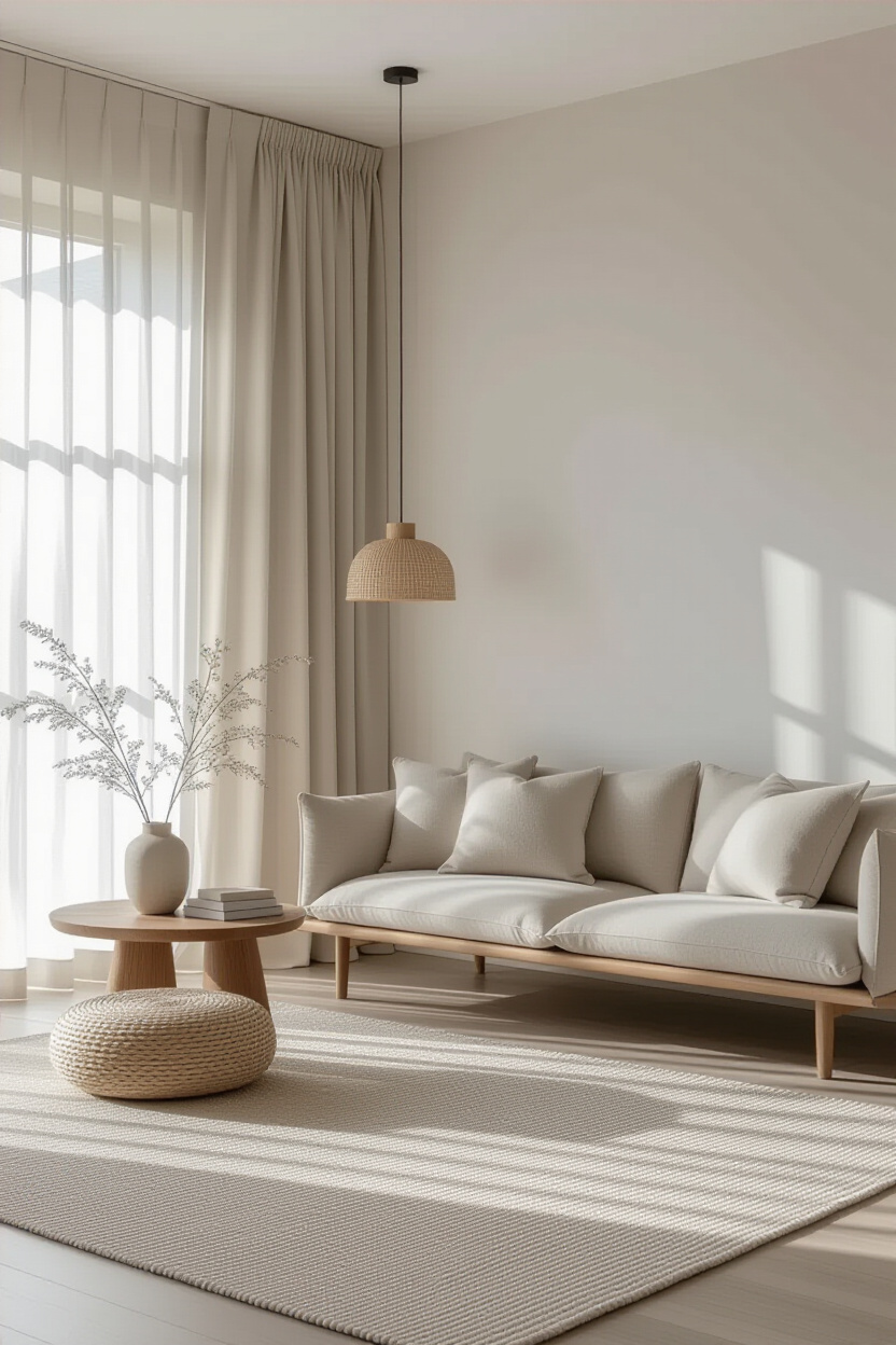 japandi living room, japandi interiors, japandi bedroom, cozy japandi, japandi interiors with color