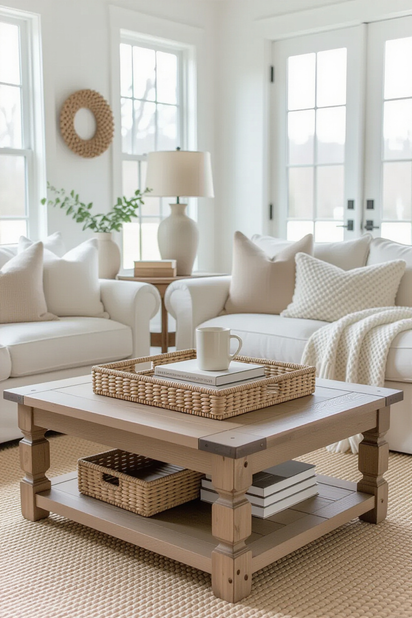 Cottage Coffee Table Decor
