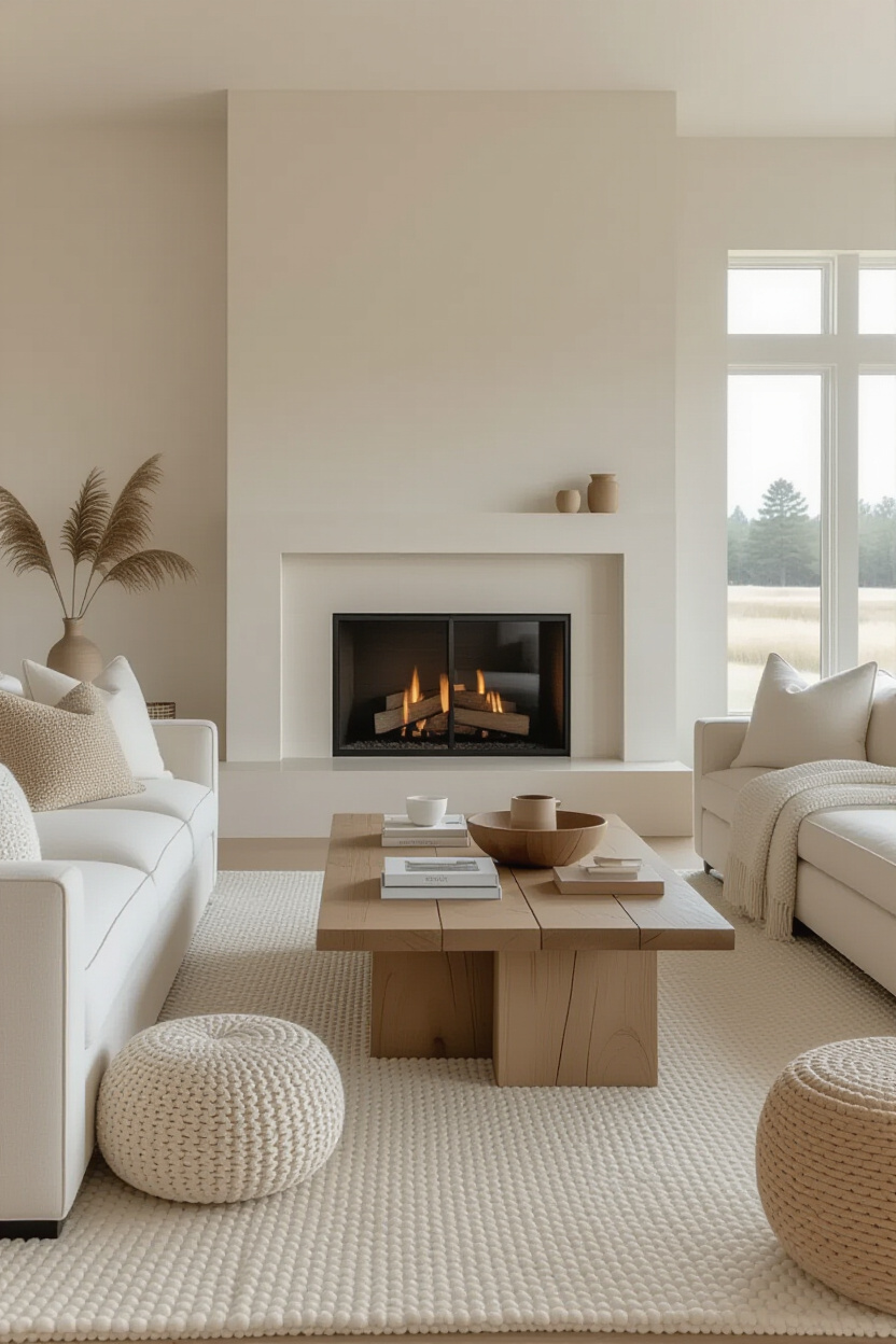 Cream Front Room Ideas