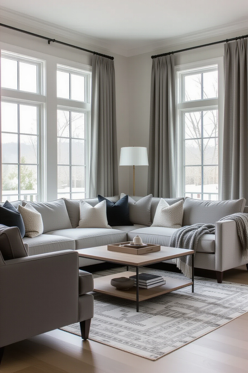 Gray Sectional Living Room
