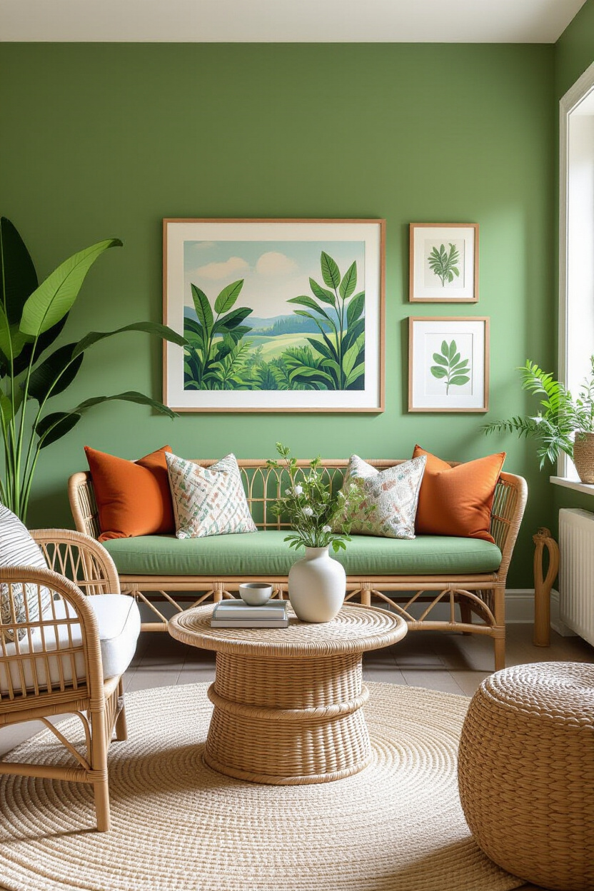 Green Accent Walls