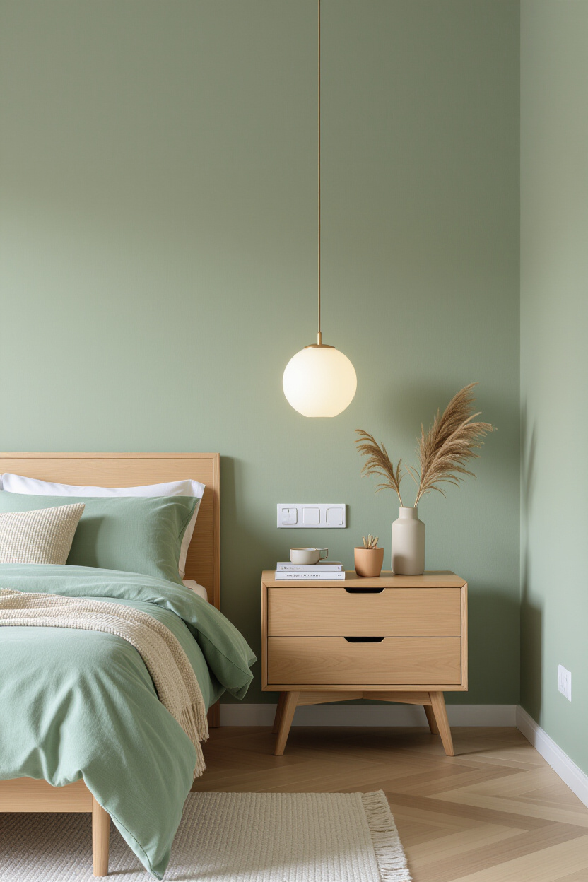 Light Green Wall Paint Bedroom