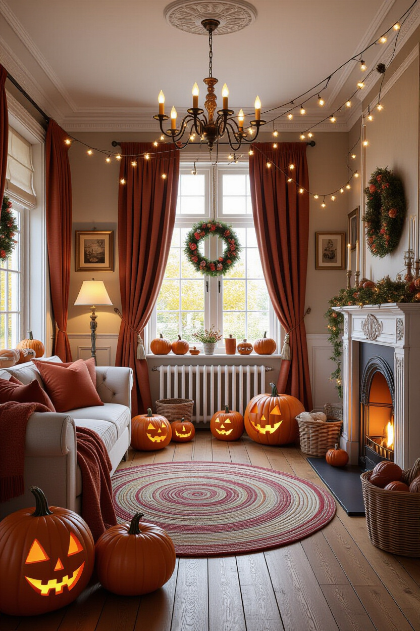 Living Room Halloween Decor