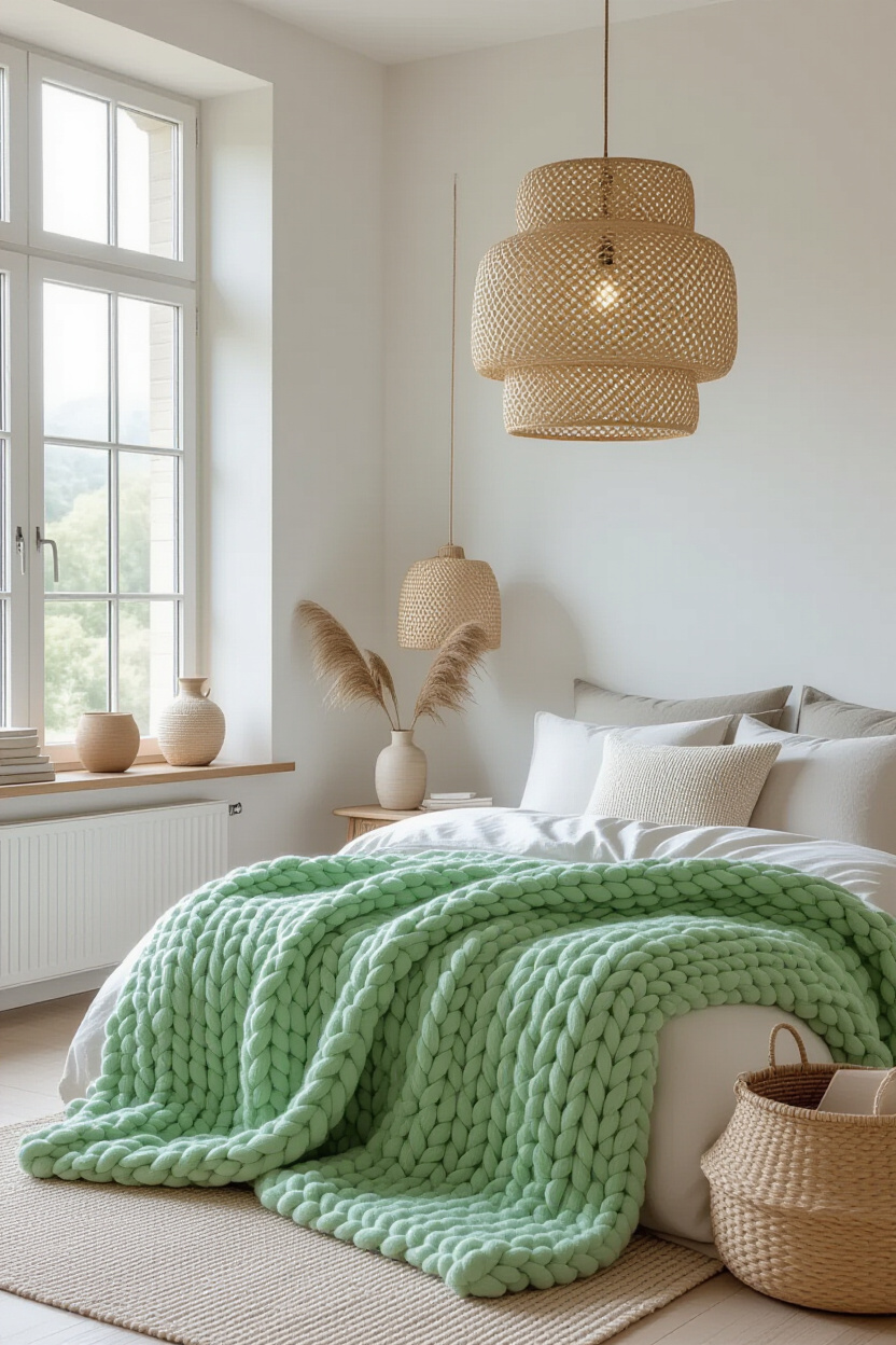 Room Decor Green And White