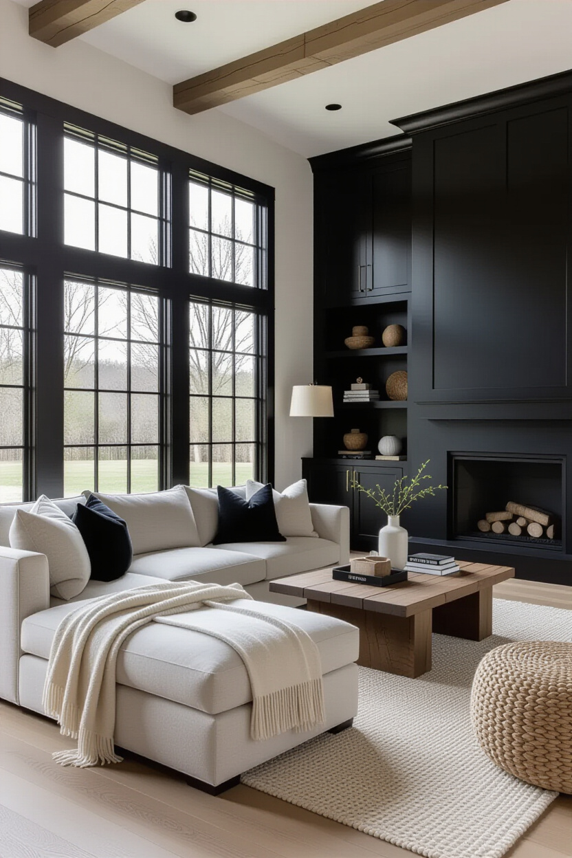 White And Black Interior Design