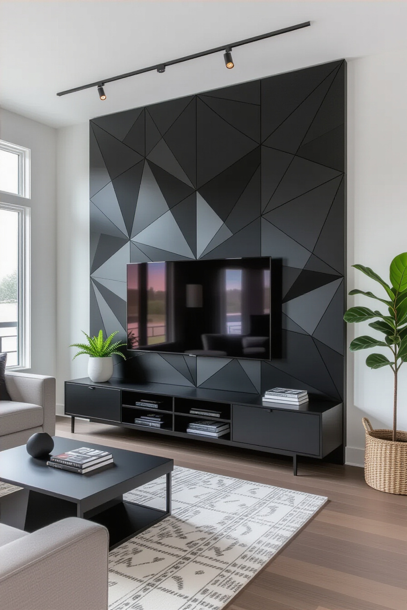 White And Black Living Room