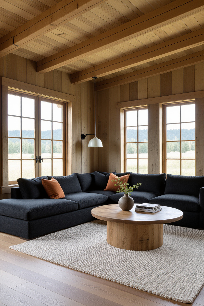 Black Couch Living Room