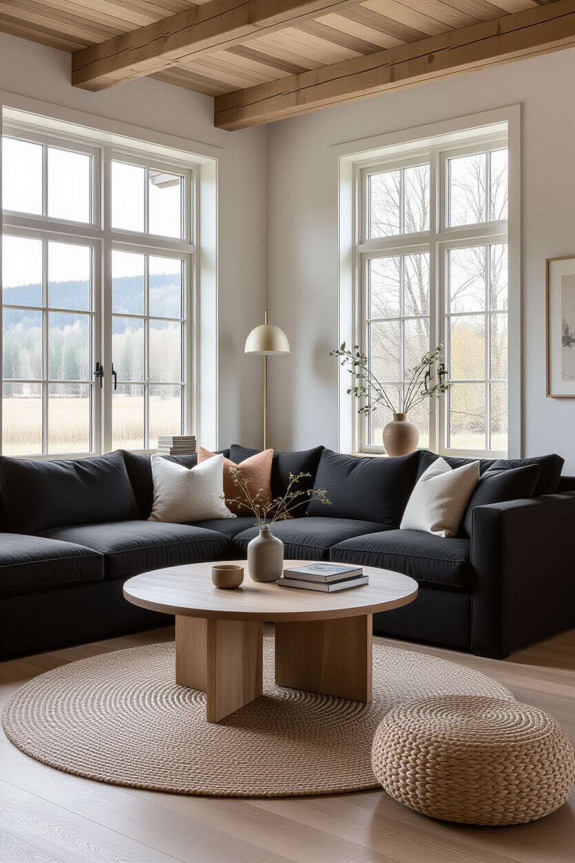 Black Living Room Decor