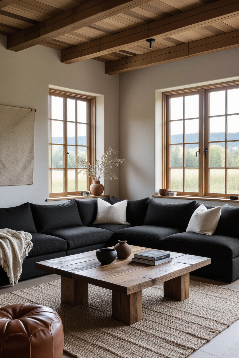 Black Living Room Decor