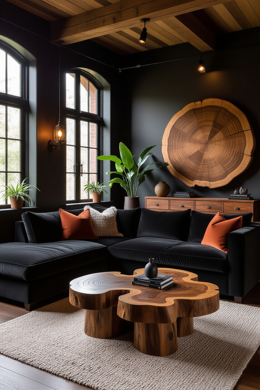Black Living Room