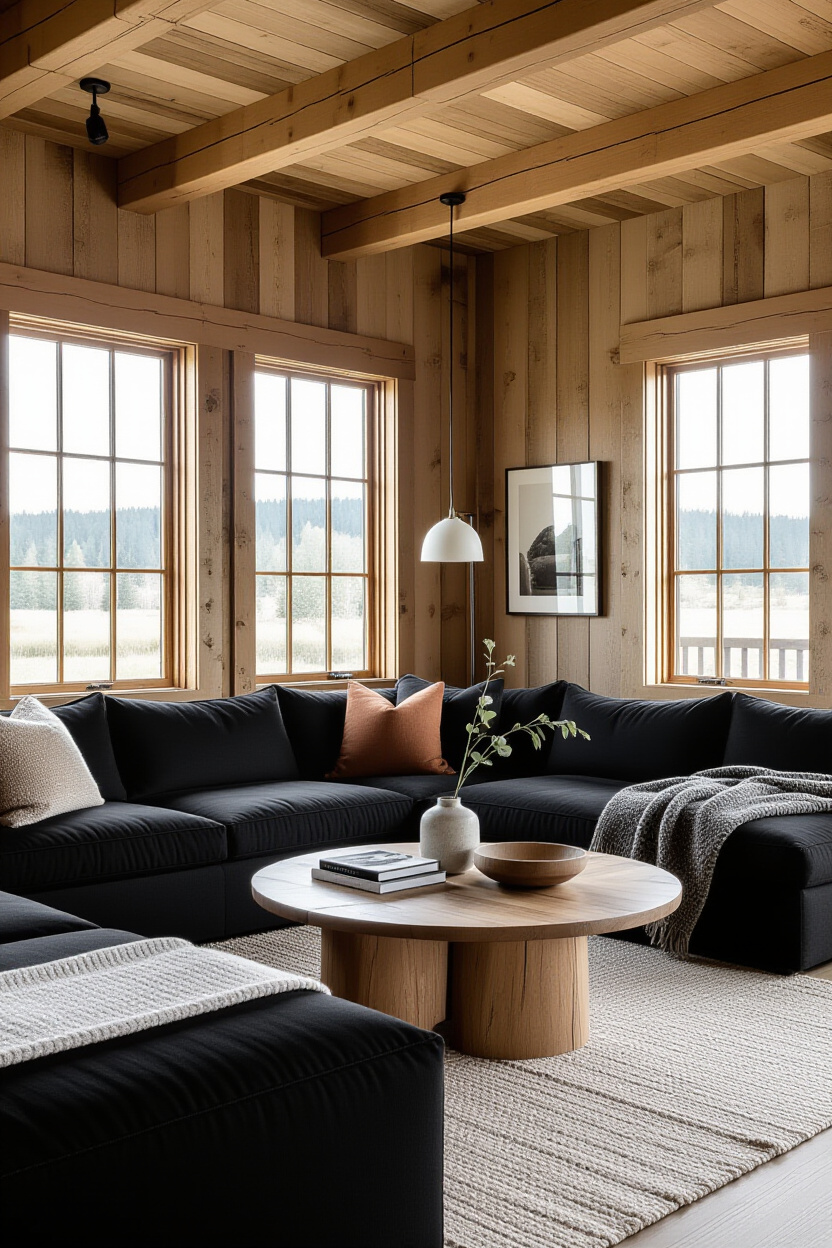 Black Sofa Living Room