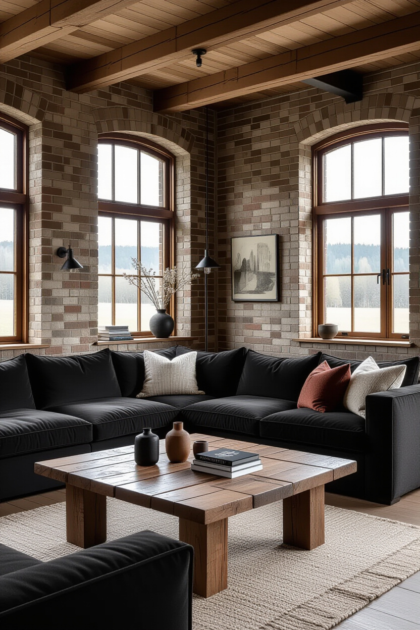 Black Sofa Living Room