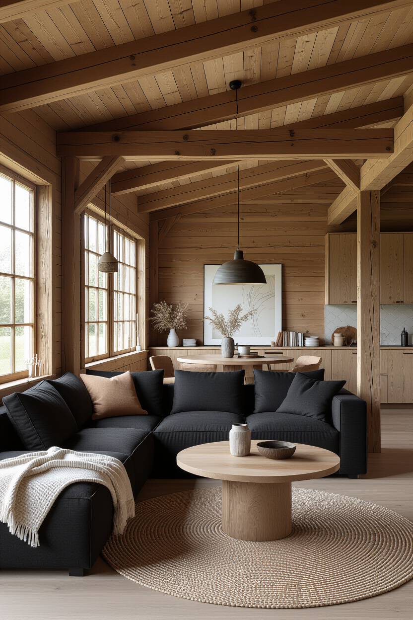 Black Sofa Living Room Decor