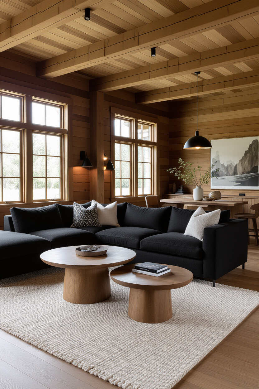 Black Sofa Living Room Decor