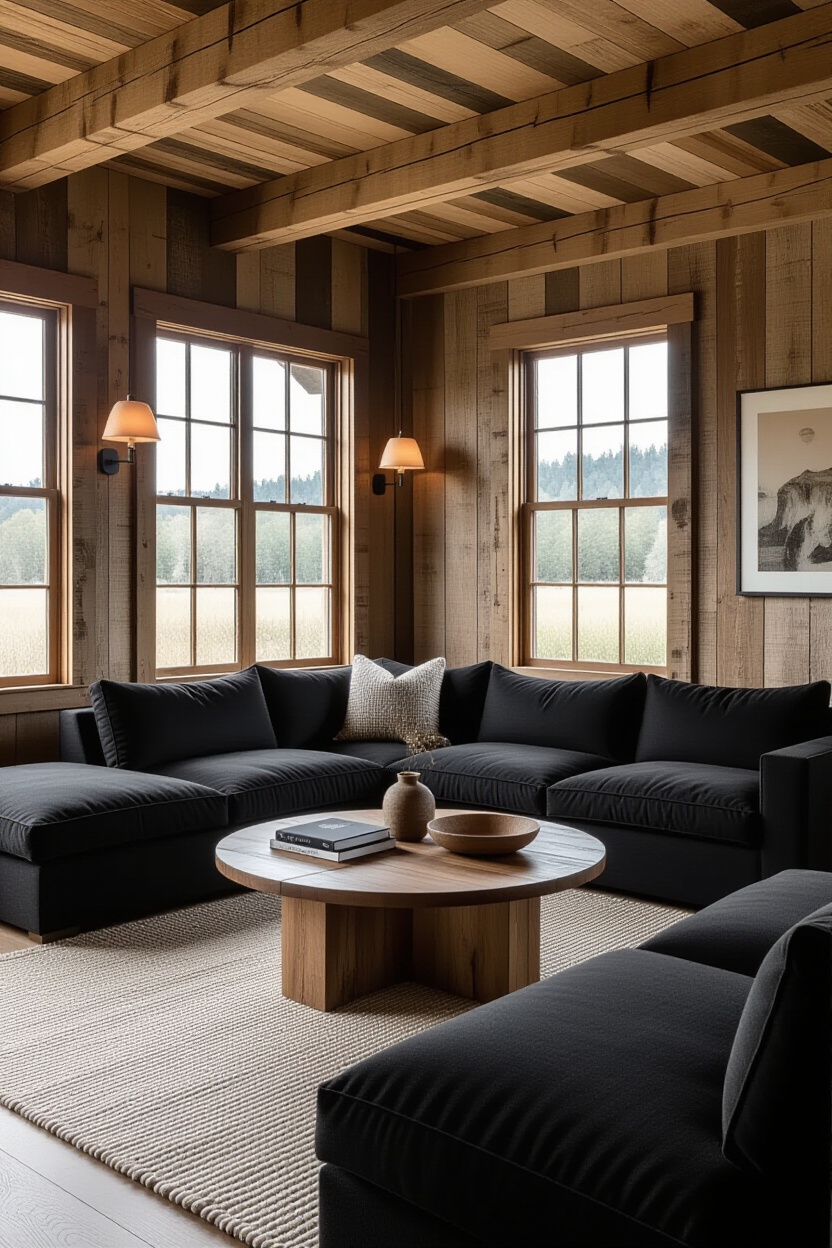 Black Sofa Living Room