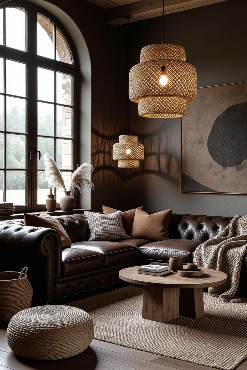 Dark Boho Living Room