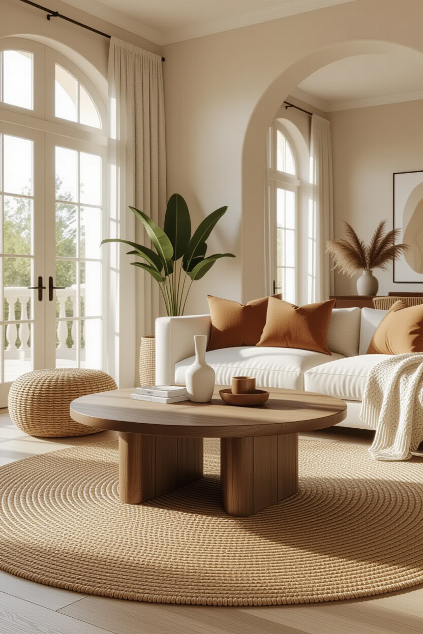 Dark Earthy Living Room