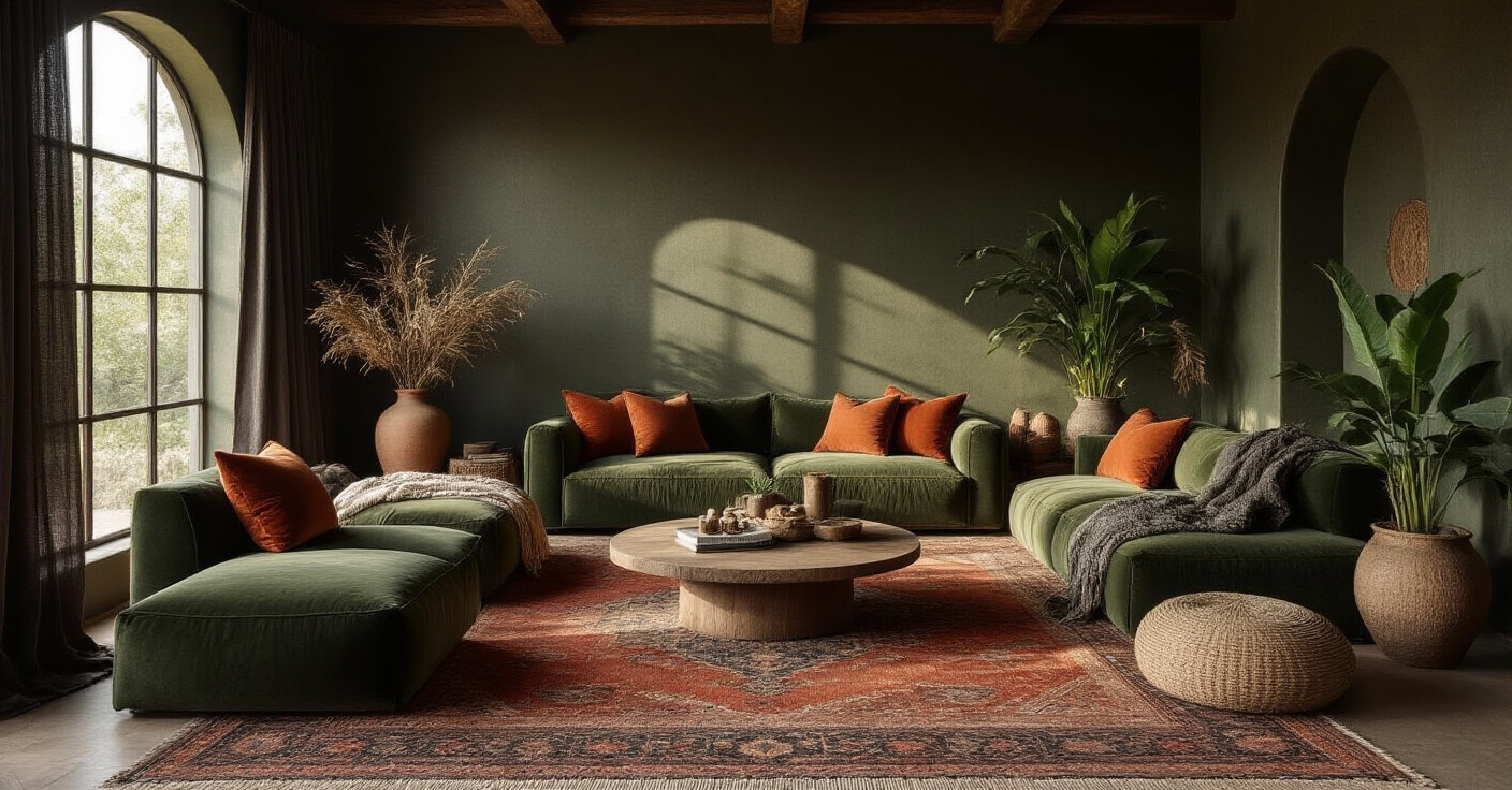 Embrace the Shadows: Crafting Your Dream Dark Earthy Living Room