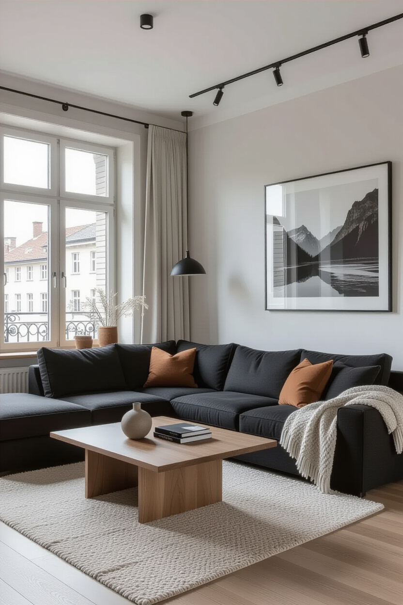 Dark Walls Living Room