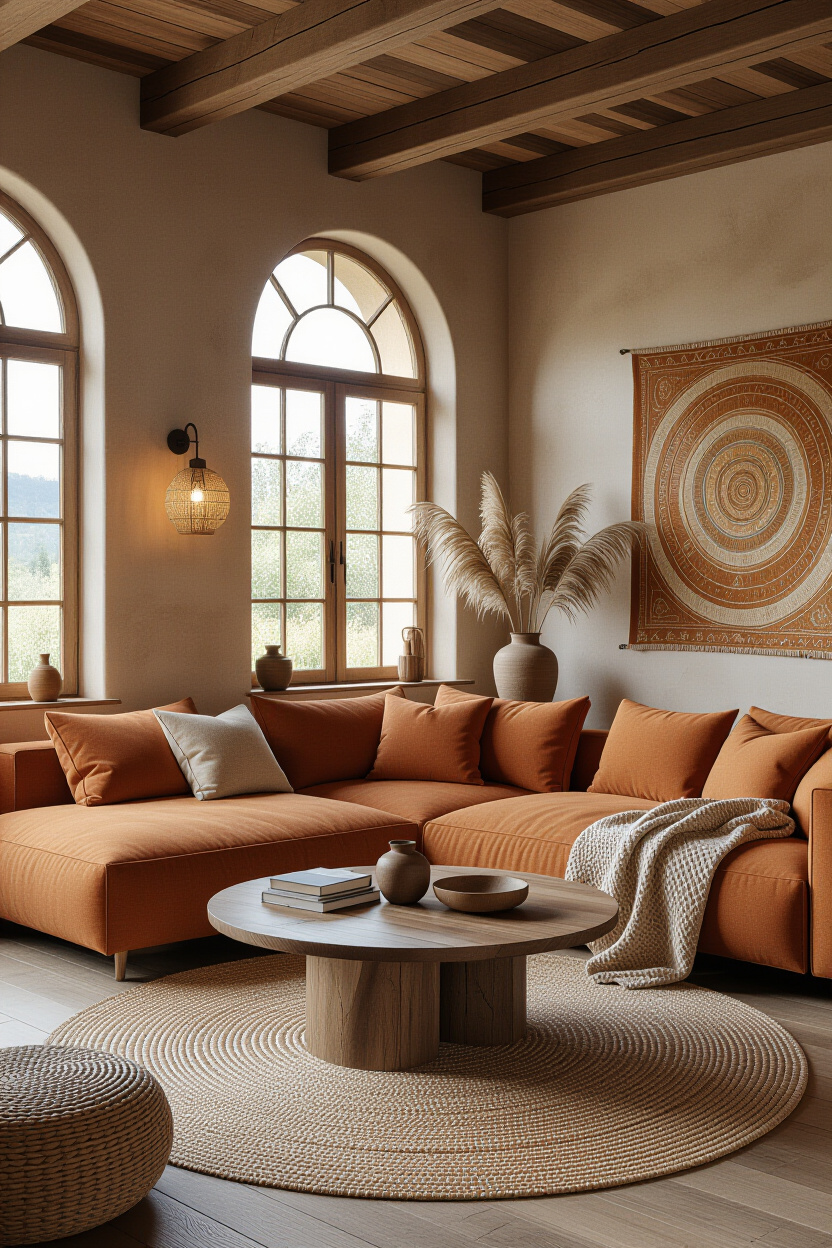 Earth Tone Living Room