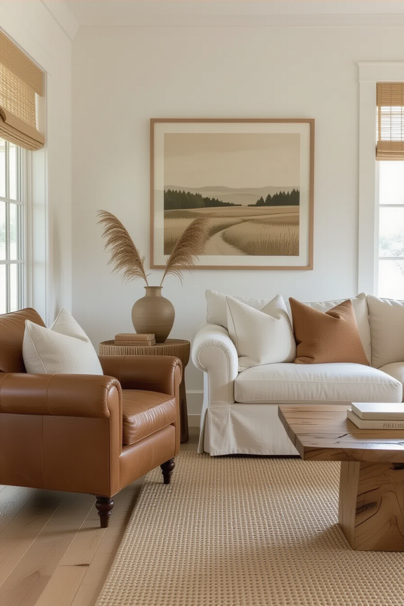 Leather Living Room Comfort