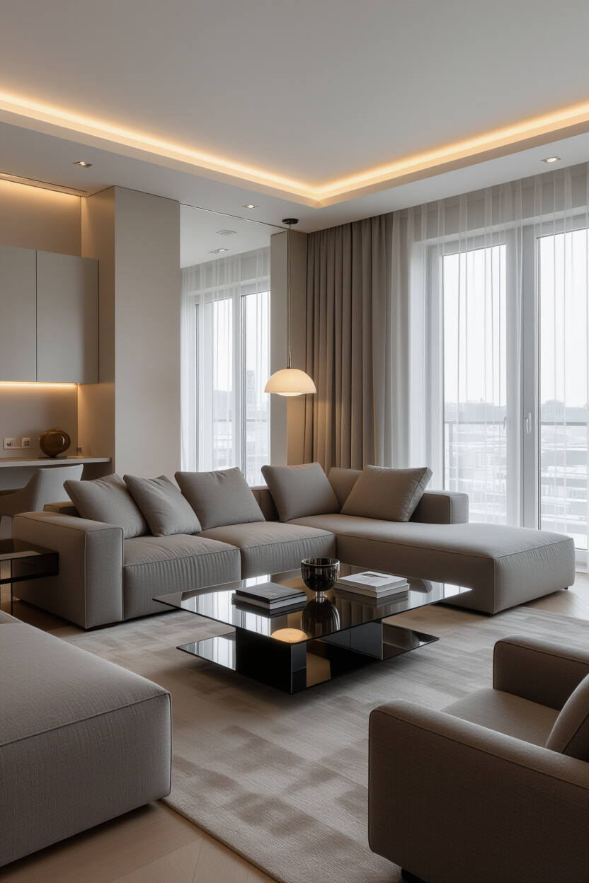 Living Room Decor Gray