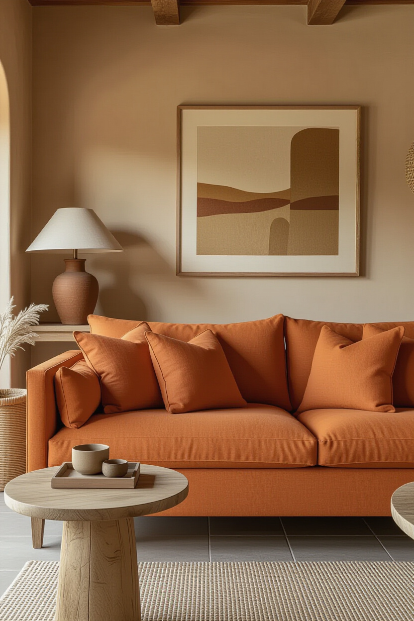 Rustic Living Room Warmth