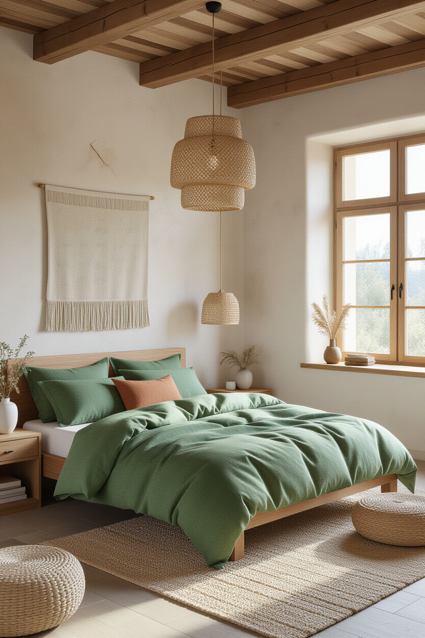 Small Earthy Bedroom