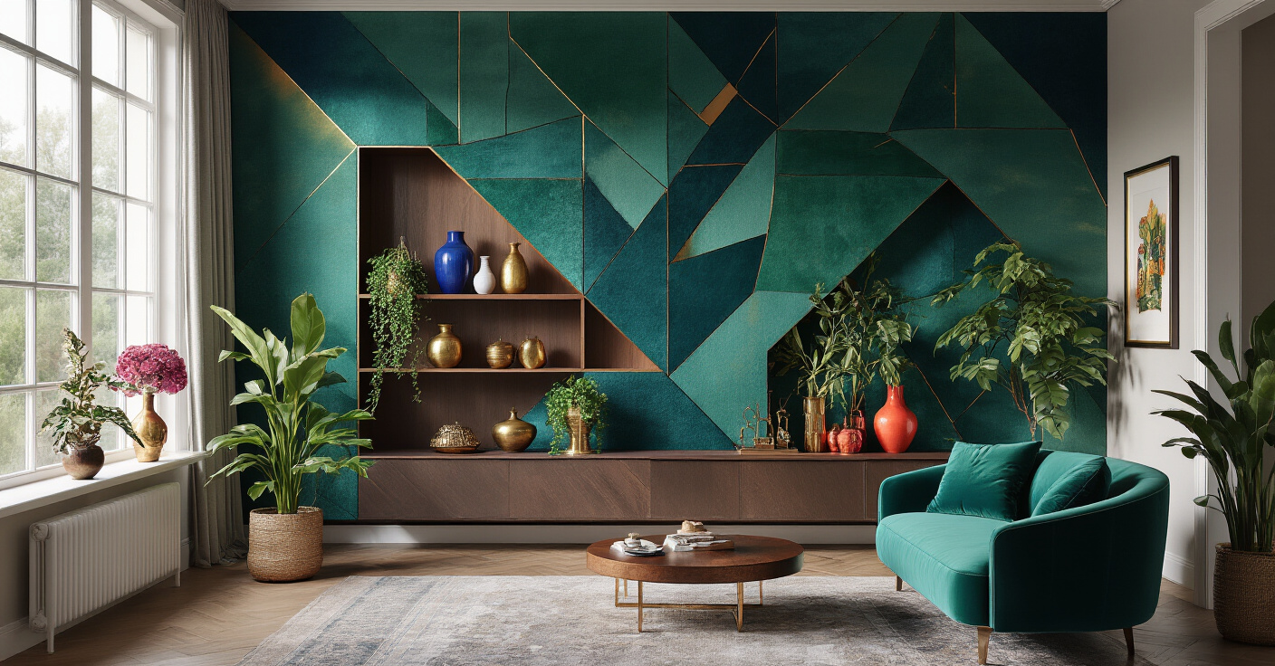 Accent Walls In Living Room: 25 Stunning 3D Designs