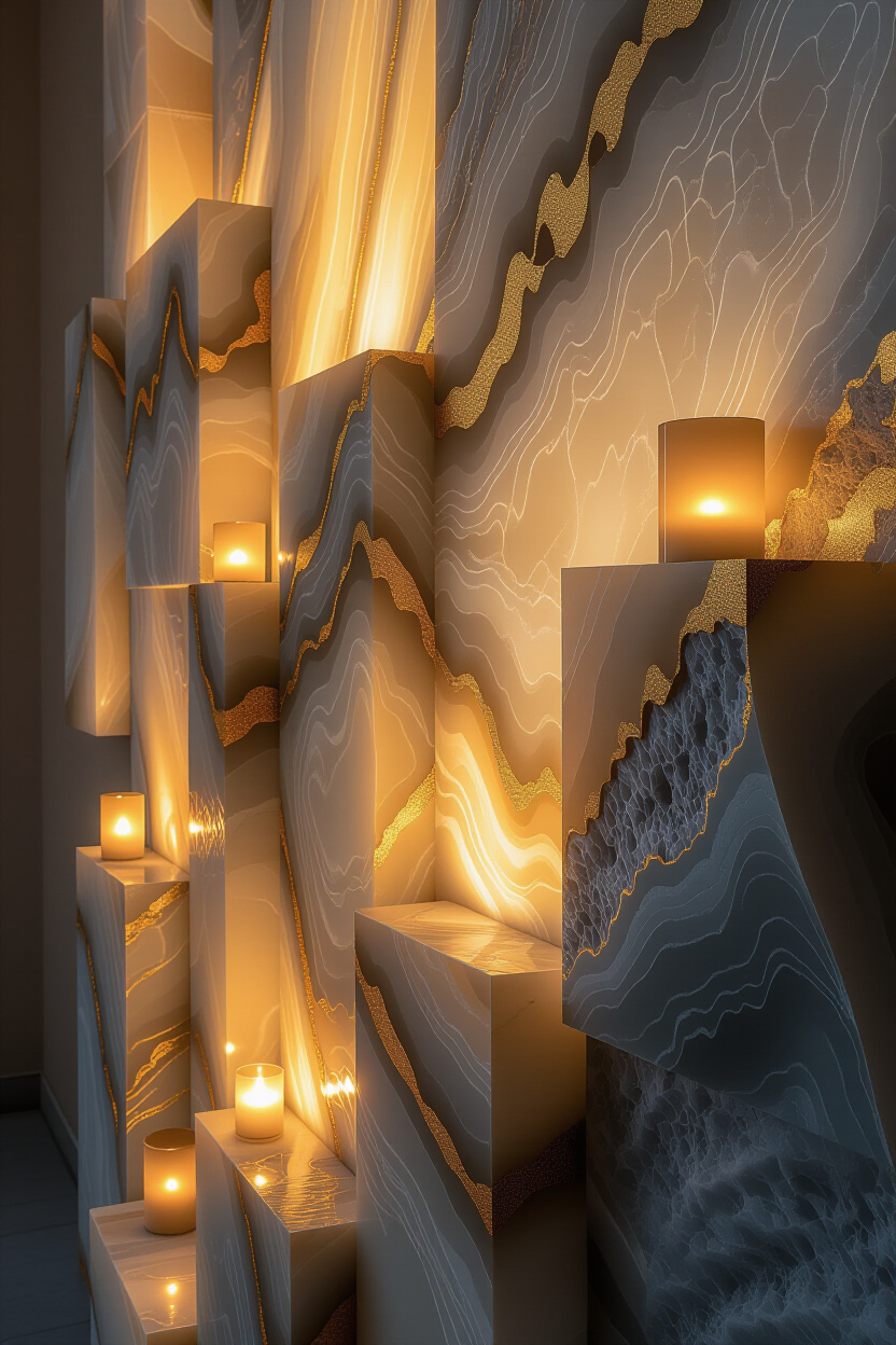 Backlit Translucent Wall Paneling For Mood Lighting