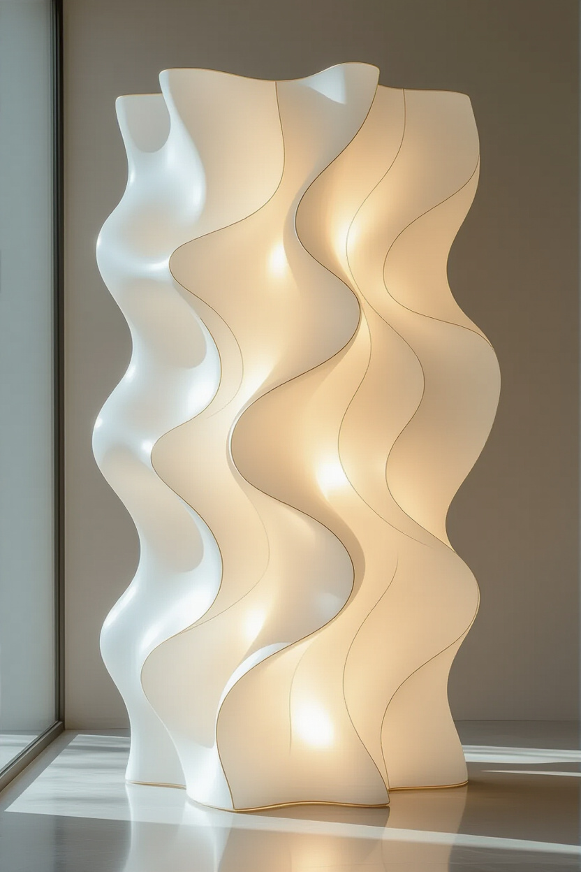 Backlit Translucent Wall Paneling Interior Accents
