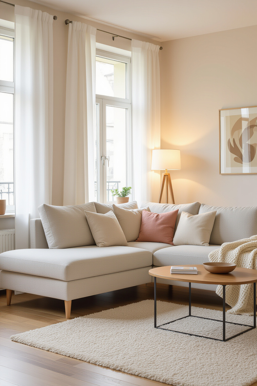 Beige Sofa: Cozy Apartment Aesthetic