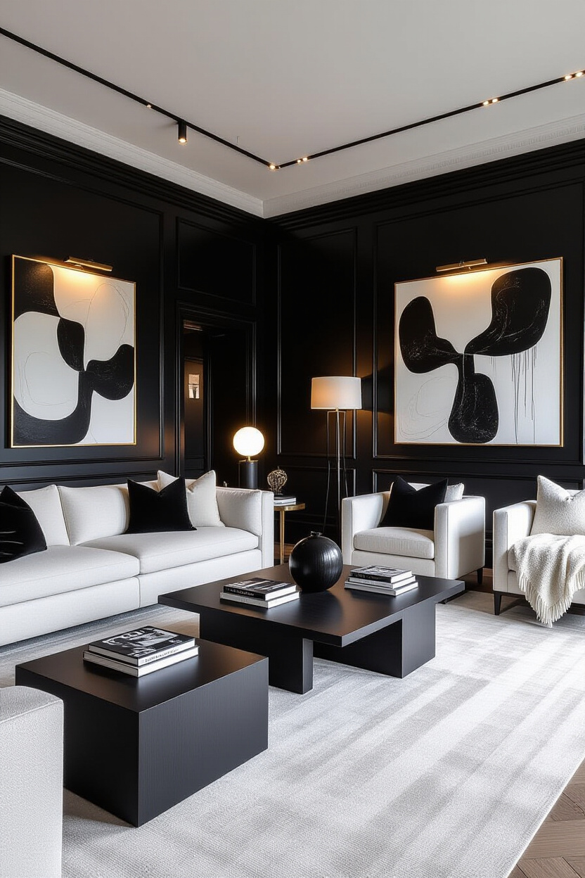 Black and White Home Decor: Elevating Your Living Room