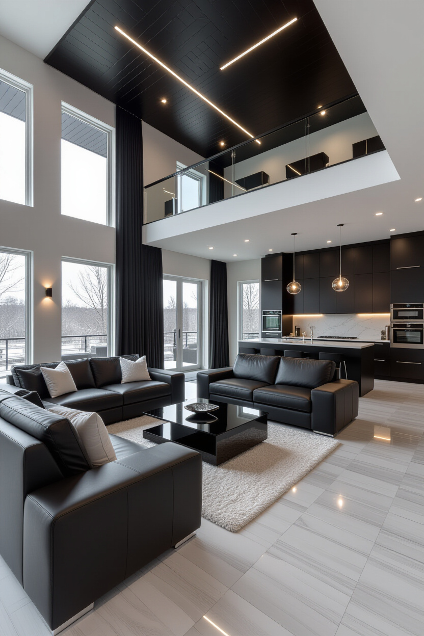 Black and White Interior Design: Modernizing Your Living Room