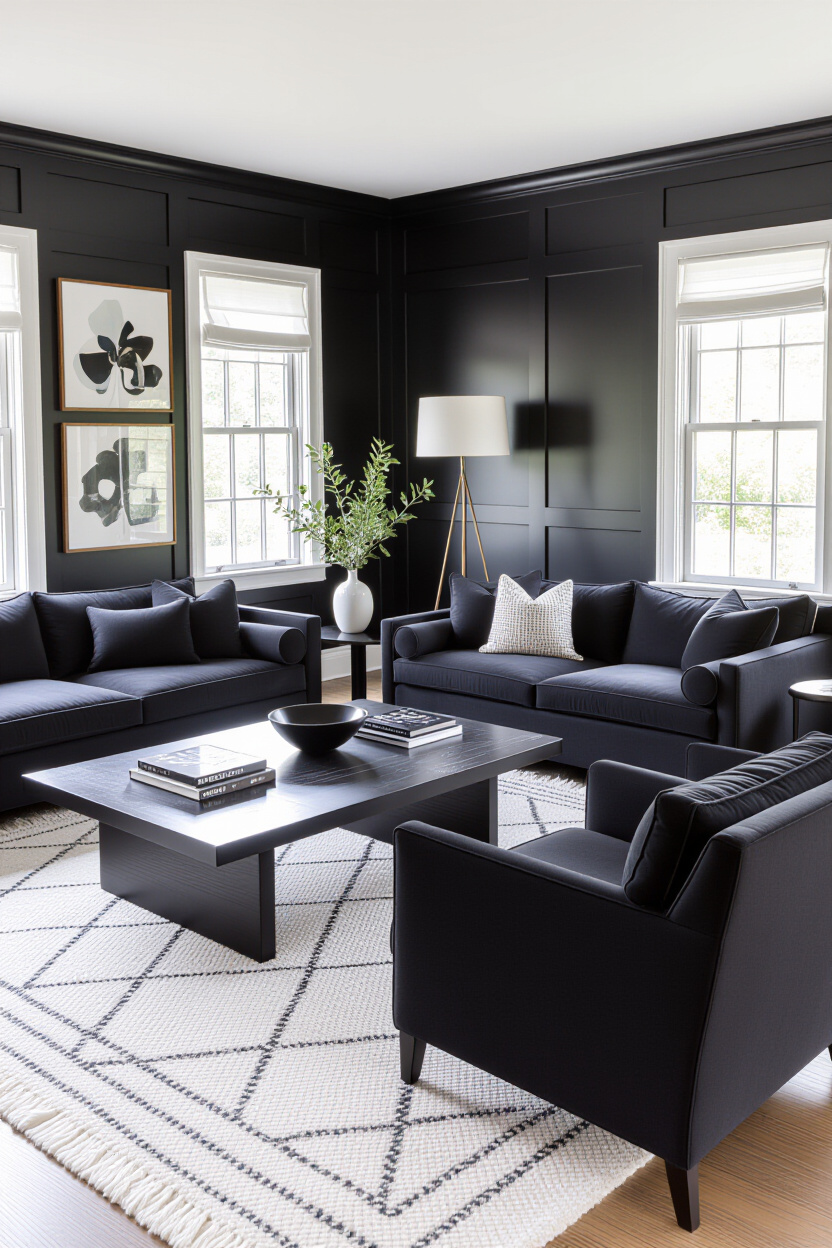 Black Furniture Living Room Ideas