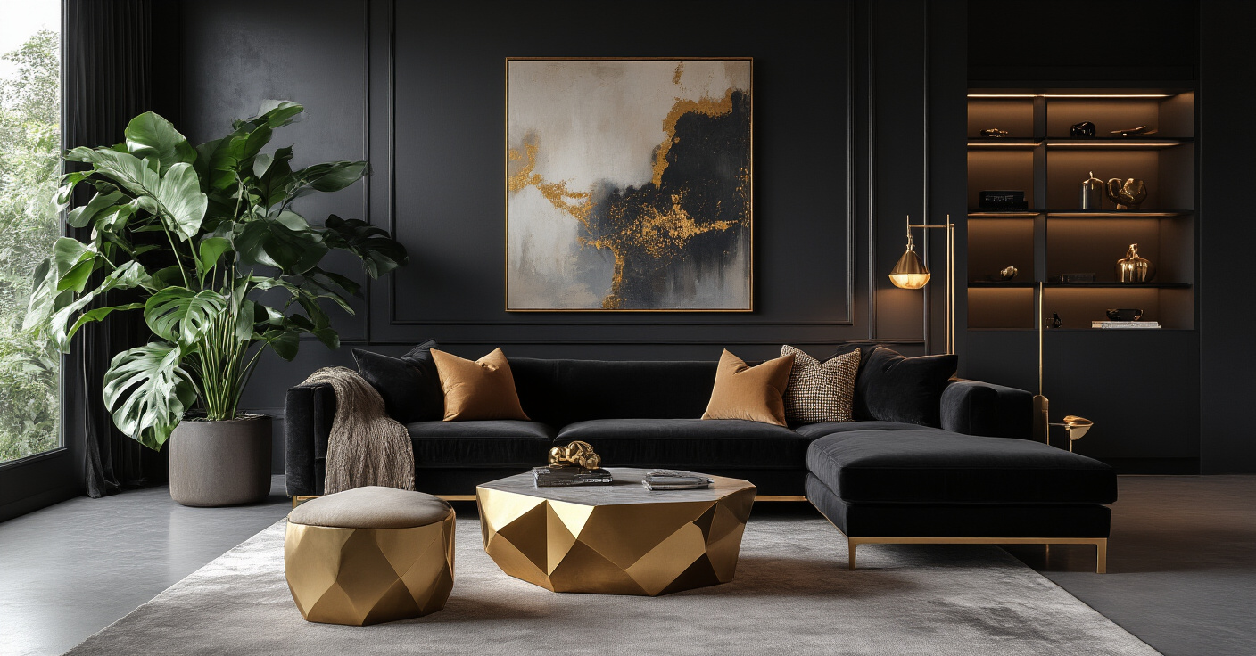 Transform Your Space: 27 Black Sofa Living Room Decor Ideas