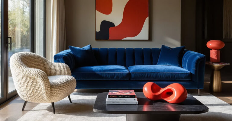 Blue Couch, Bold Statements: A Practical Guide to Pairing Colors and Textures for Impact
