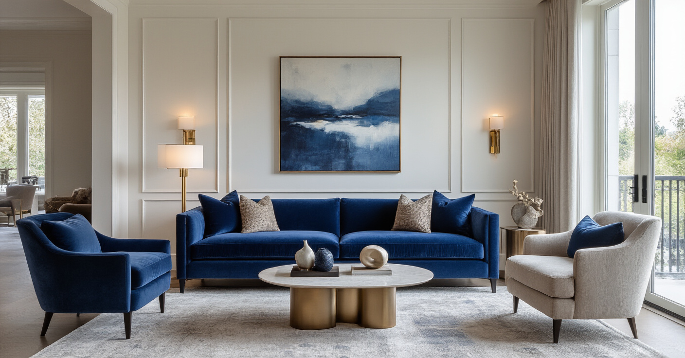 27 Stunning Blue Couches Living Room Decor Ideas