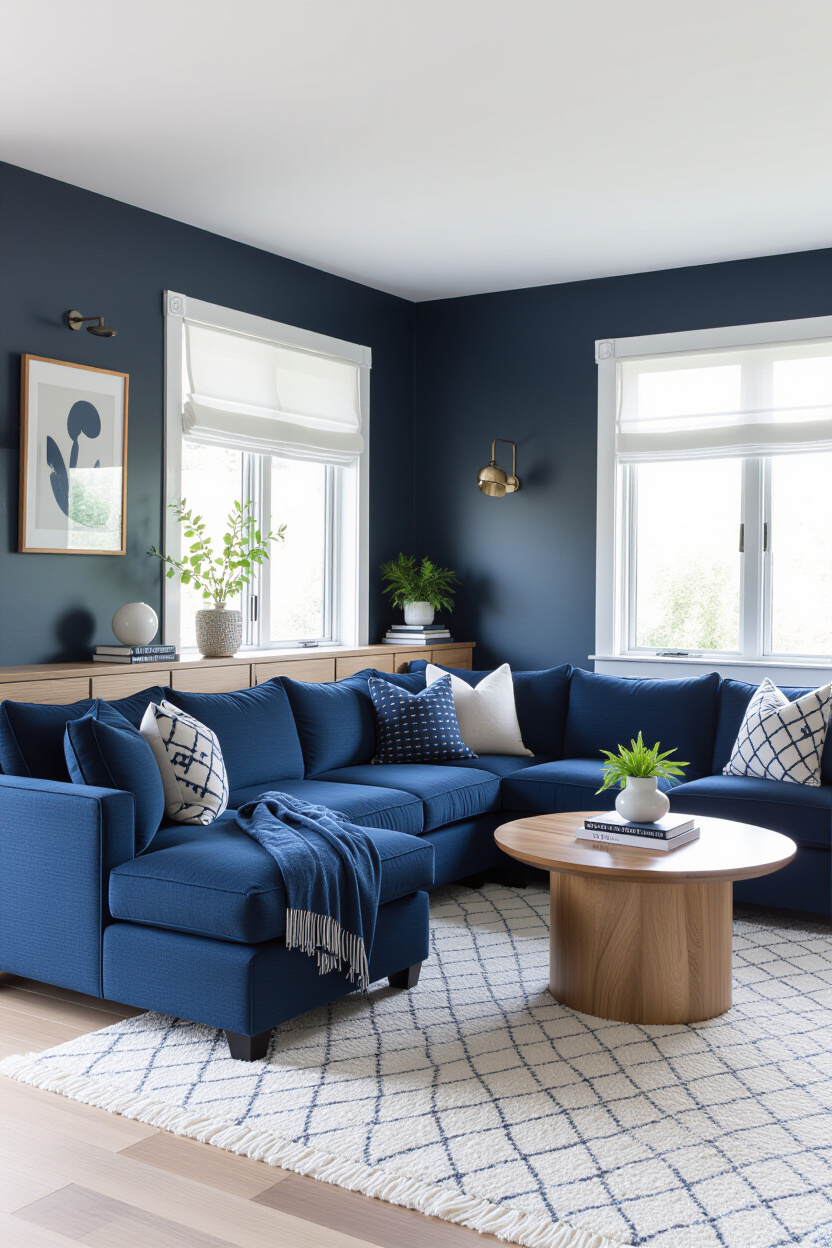 Blue Sectional: Stylish Small Space Solutions