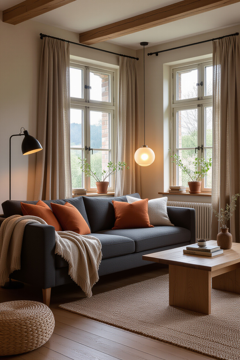 Charcoal Couch Decor: Creating a Cosy Atmosphere