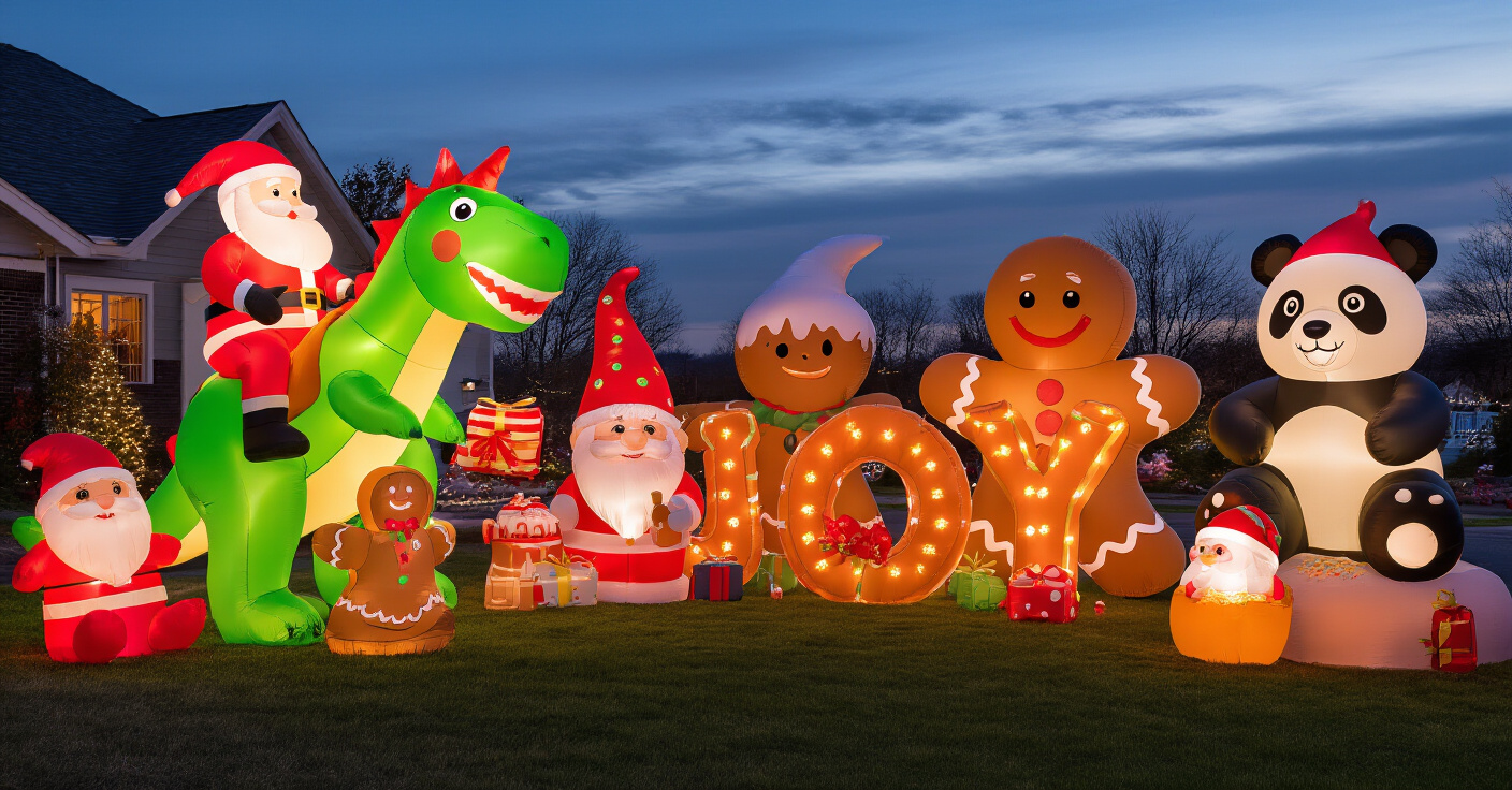 Christmas Inflatables Outdoor Lawn