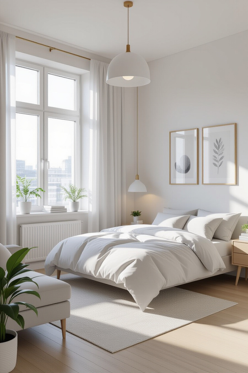 Clean Minimalist Bedroom: A Haven of Calm