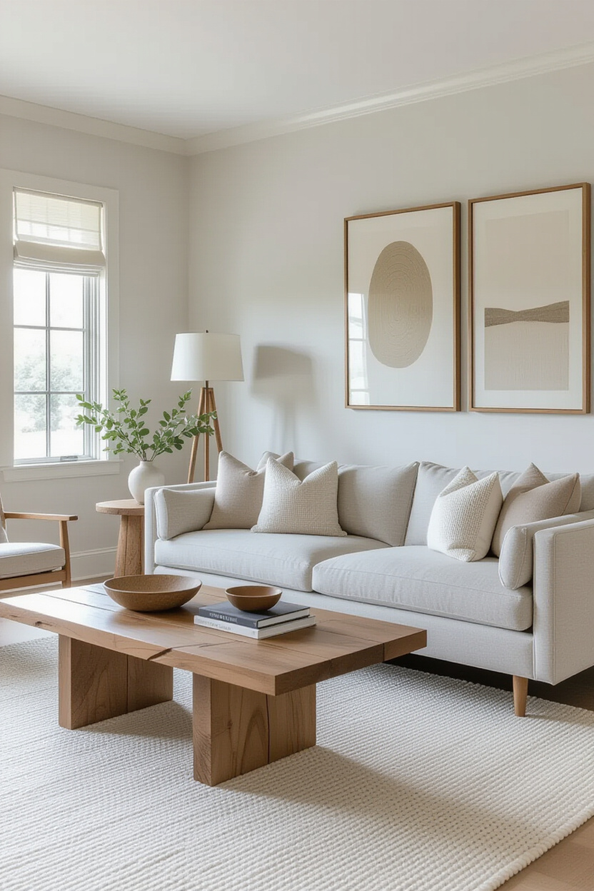 Cosy Neutral Living Room Decor for Timeless Appeal