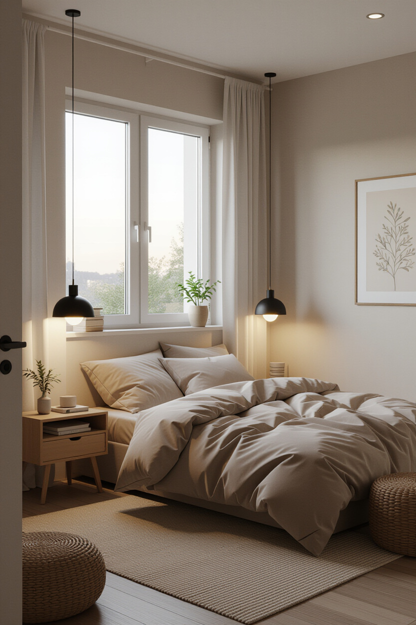 Cozy Minimalist Bedroom Small Spaces: Warmth Meets Minimalism