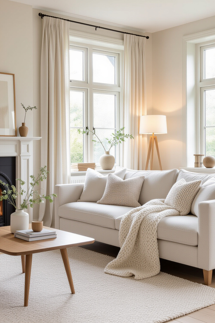 Cream Couch: Cozy Living Room Styling