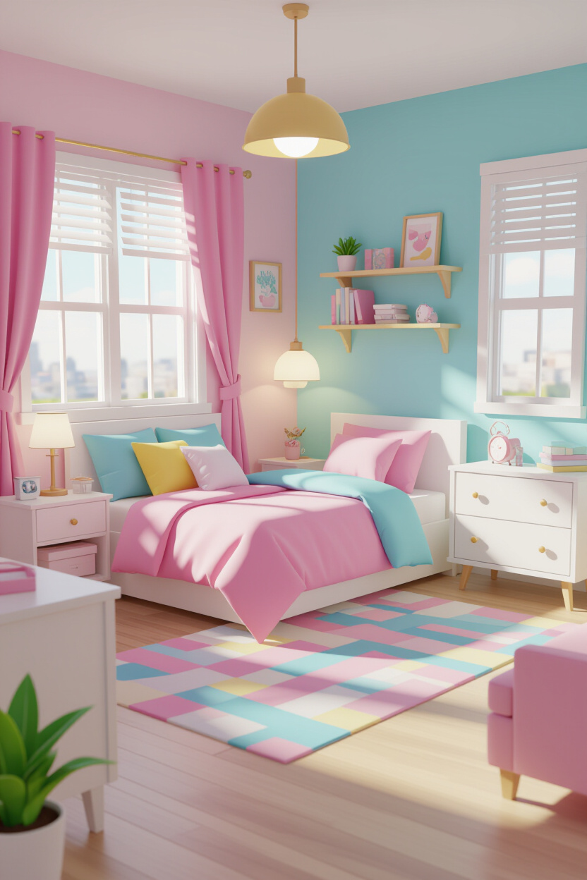 Cute Bedroom Ideas Bloxburg: Playful and Simple Designs