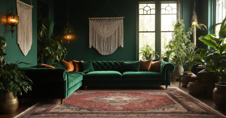 The Ultimate Dark Boho Living Room Guide: 26 Ideas