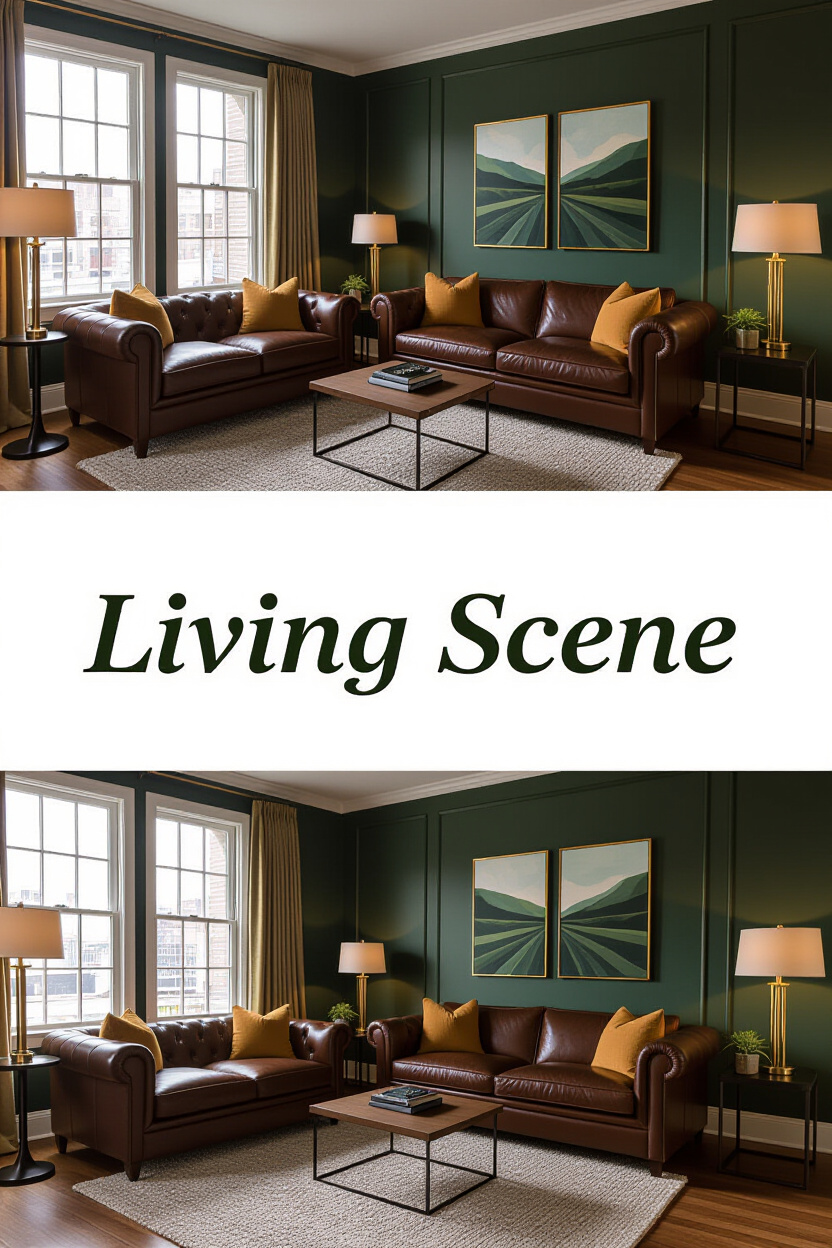 Dark Brown Leather Couch Living Room Color Palettes: Expert Combinations